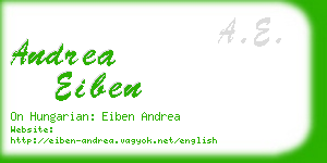 andrea eiben business card